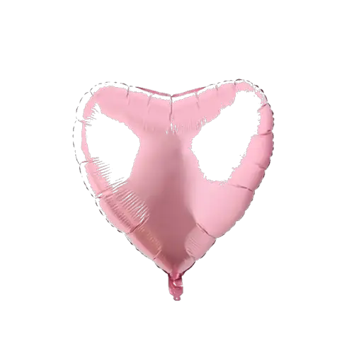 Globo con forma de corazón de varios colores