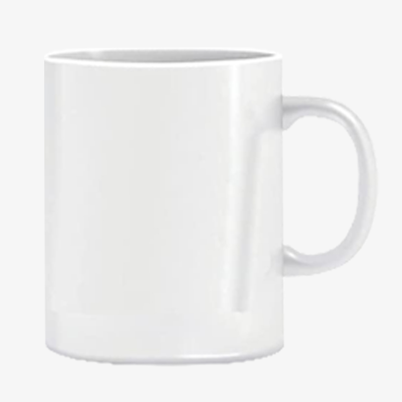 Taza blanca de ceramica