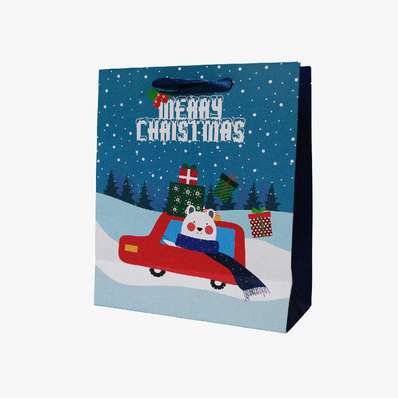 Bolsa de regalos Oso navideño