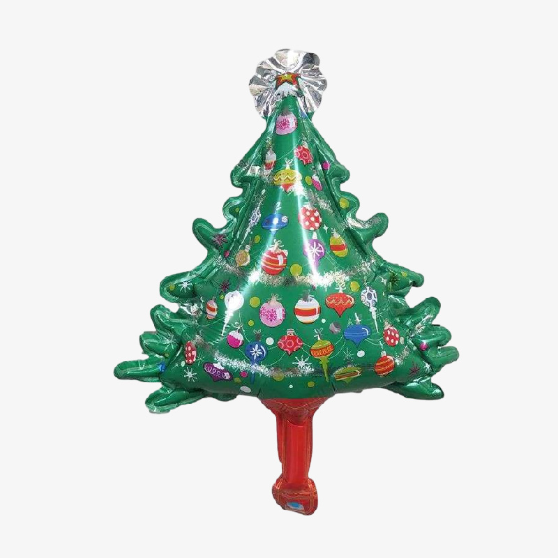 Globo con forma de árbol de navidad