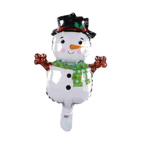 Globo en forma de muñeco de nieve