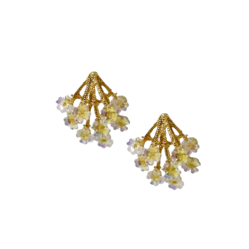 Aretes de piedras con Margaritas