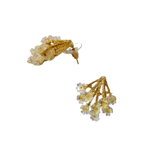 Aretes de piedras con Margaritas