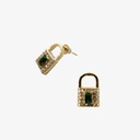 Aretes con esmeralda "Lockve"