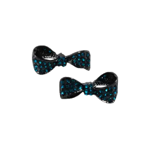 Aretes de lazos Turquesa