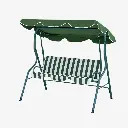 Silla columpio para jardín Verde 1.82*0.57*0.3m