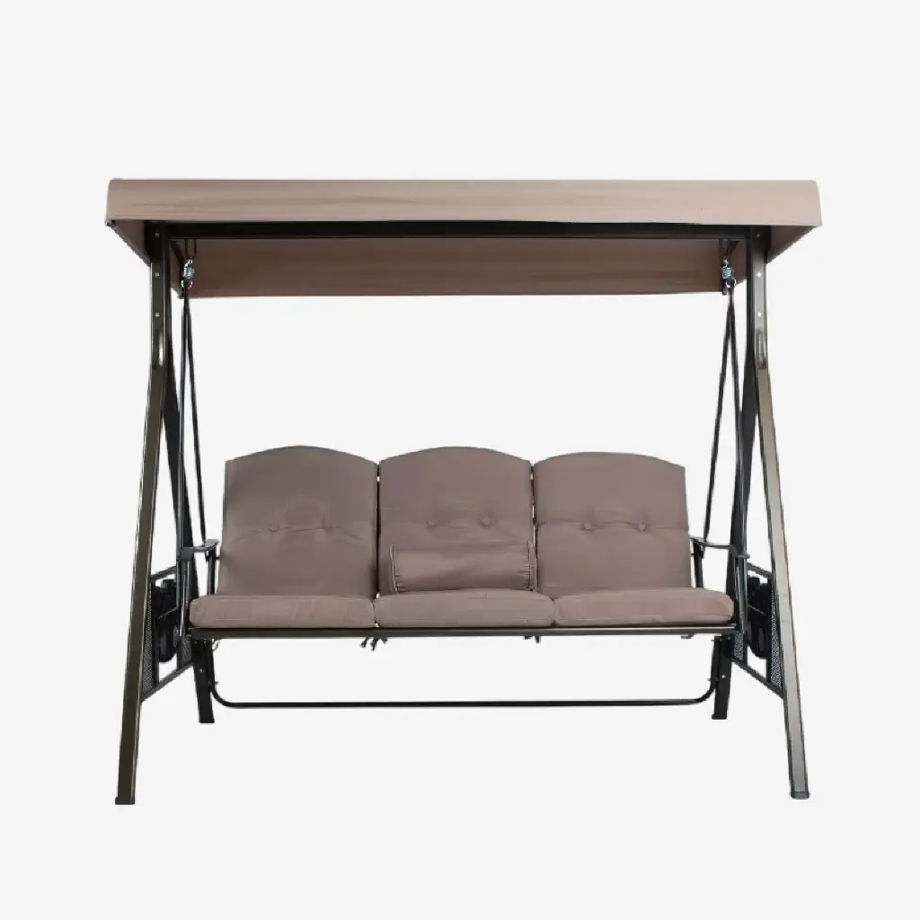  Silla columpio para jardín Beige 2*1.85*1.2m 