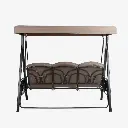  Silla columpio para jardín Beige 2*1.85*1.2m 