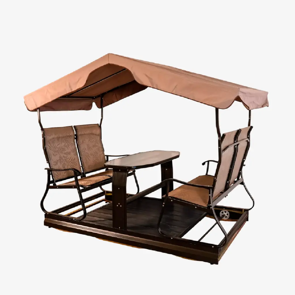Carpa exterior para Terraza con Mesa y  Sillas incluidas Verde 2.25*1.25*1.96m