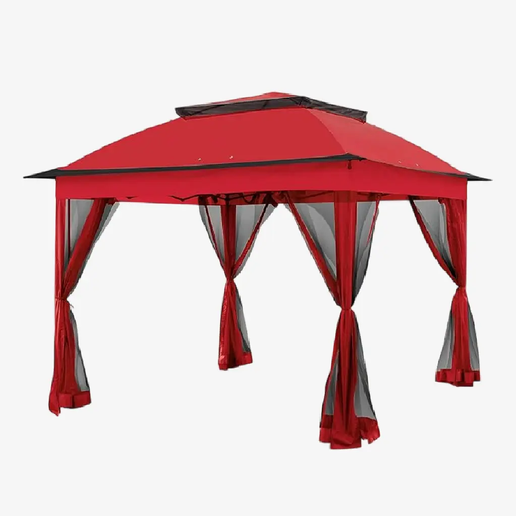 Carpa para exteriores 3*3M Rojo Vino