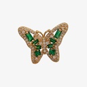 Aretes de esmeraldas Butterfly