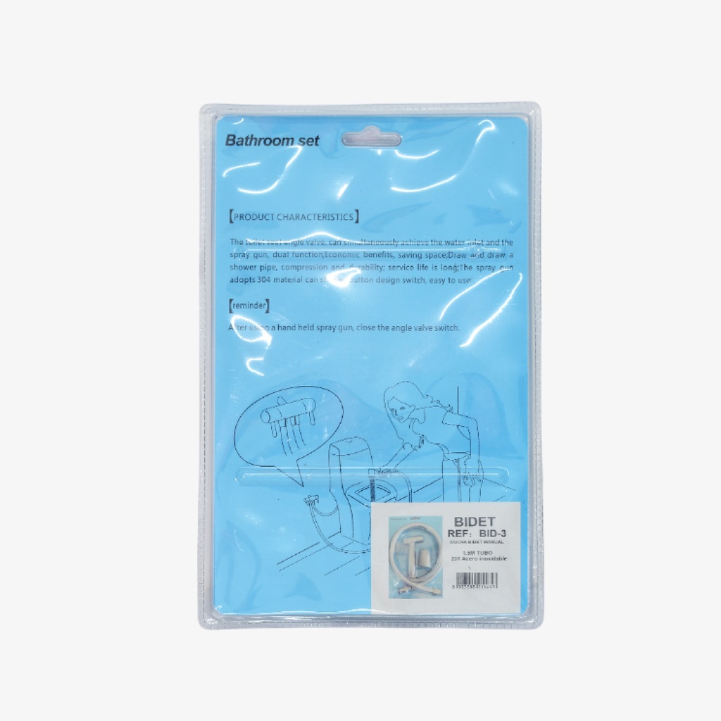 Ducha bidet manual 1,5 M acero inoxidable (BIC-3)