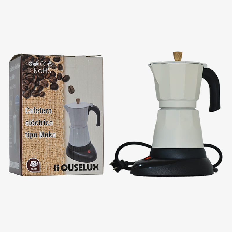 Cafetera eléctrica 6 Tazas Houselux