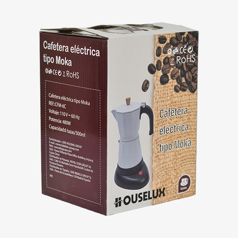 Cafetera eléctrica 6 Tazas Houselux