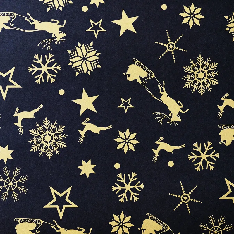 Papel de regalo para celebraciones (estrellas y arce)(PZ041)