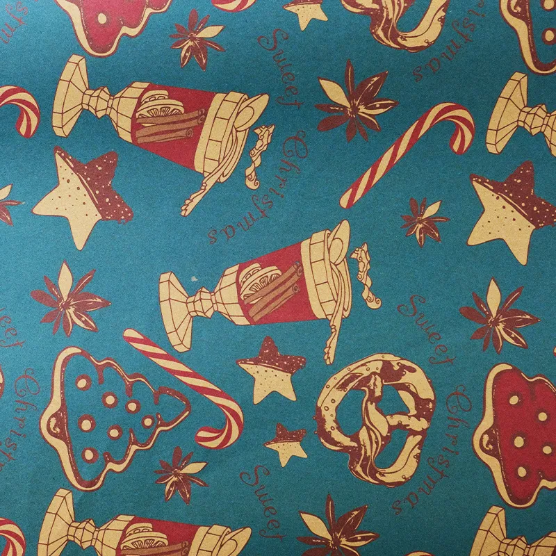 Papel de regalo estilo navideño (Helados)(PZ039)