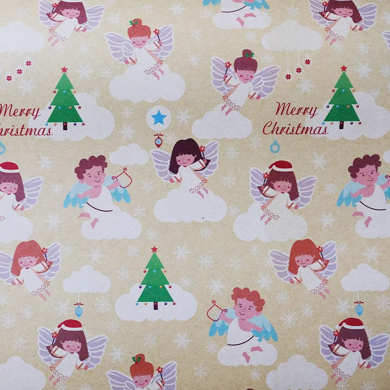 Papel de regalo celebraciones familiares (ángeles)(PZ043)