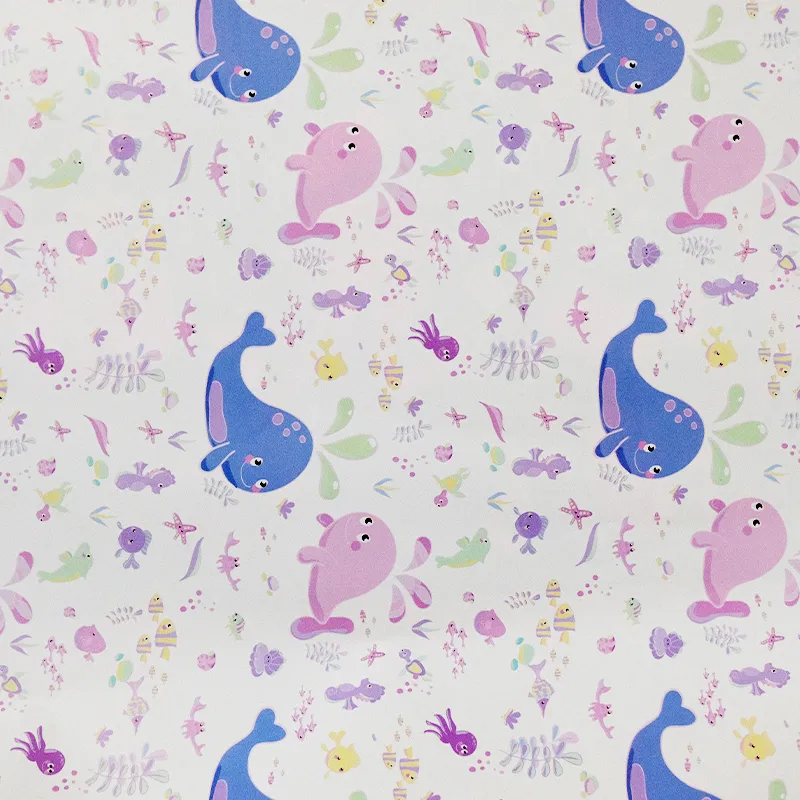 Papel de regalo para cumpleaños (Ballenas)(PZ098)