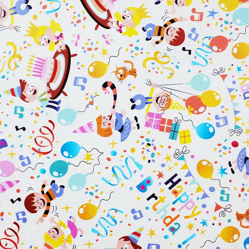 Papel de regalo para cumpleaños (Ballenas)(PZ098)