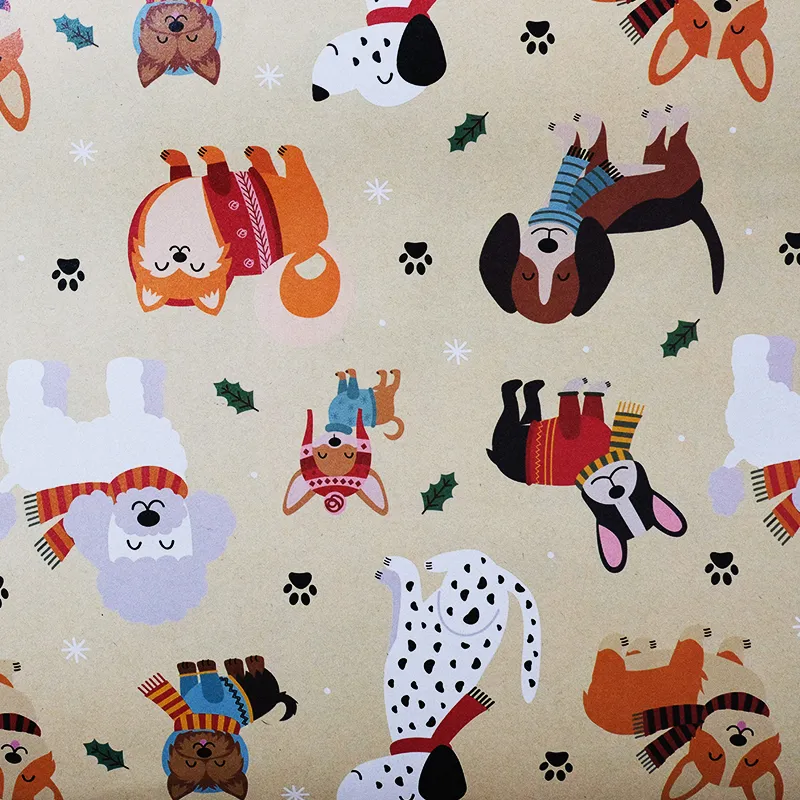 Papel de regalo celebraciones familiares (pinguinos)(PZ043)