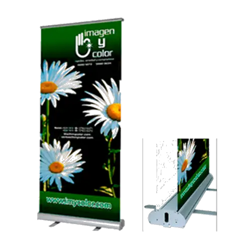 Sistema de montaje para vallas publicitarias tipo Roll On