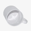 Taza blanca de ceramica