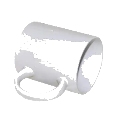 Taza blanca de ceramica