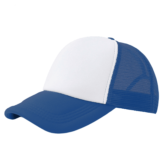 Gorra Verano Unisex Estilo Béisbol Ajustable de Poliéster | Rejilla con Visera Curva (Azul)