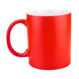 [NH13TF11RJ48] Taza 11 oz fluorescente de color Rojo para sublimar