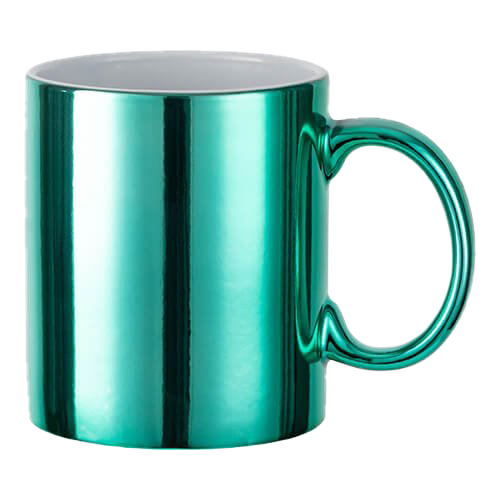 [NH13TP11VD48] Taza 11 oz efecto espejo color verde