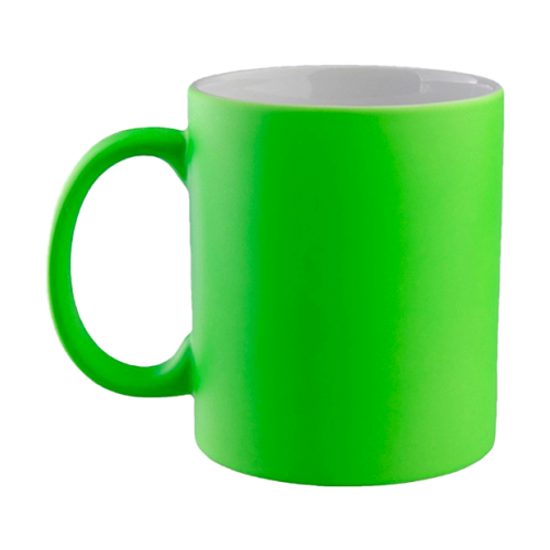 [NH13TF11VD48] Taza 11 oz fluorescente de color Verde para sublimar
