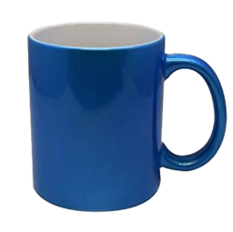 [NH13TP11AZ48] Taza 11 oz efecto espejo color azul