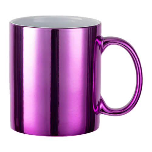 [NH13TP11MD48] Taza 11 oz efecto espejo color morado