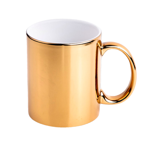 [NH13TP11DO48] Taza 11 oz efecto espejo color dorado
