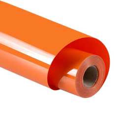 [NH13VCTNAJA] Vinilo de corte textil efecto luminoso de transferencia de calor naranja 0,50m*25m