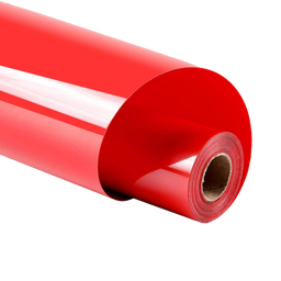 [NH13VCTRJO] Vinilo de corte textil efecto luminoso de transferencia de calor rojo 0,50m*25m