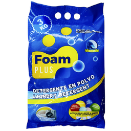 [NH01DPF3KG1U] Detergente en Polvo Foam Plus (3 kg)
