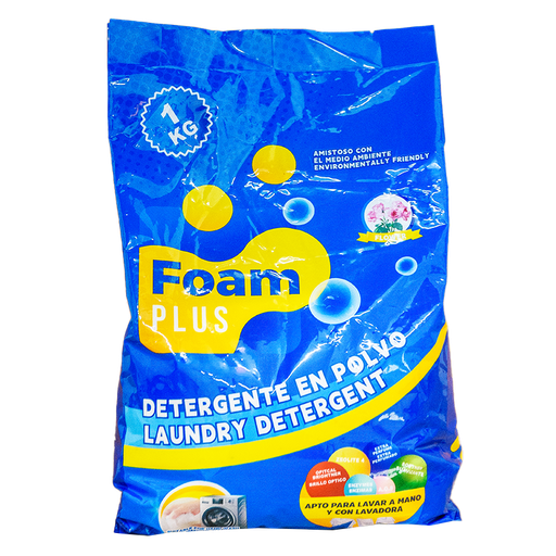 [NH01DPF1KG1U] Detergente en Polvo Foam Plus (1kg)