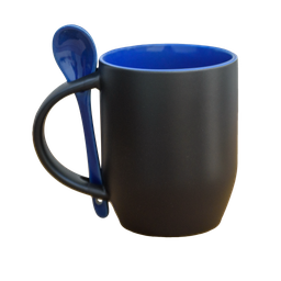 [NH13T11CICA48] Taza mágica con cuchara 11 oz con color interior azul