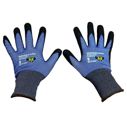 [NH06GTA2T9] Guantes de Trabajo azul recubierto de Nitrilo, corte A2 Talla 9