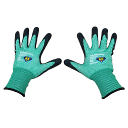 [NH06GCA5T9] Guantes de Corte color verde recubierto de nitrilo A5 Talla 9