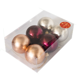 [NH09JBN8CM6U] Set de 6 bolas navideñas de 8cm