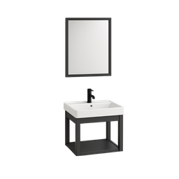 [NH12S3BLV37CM] Set 3 de Baño con Espejo cuadrado y lavamos 37*51*35CM