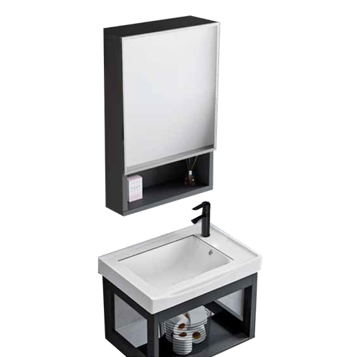 [NH12S13BEPLV37CM] Set 13 de Baño con Espejo con puerta estilo gabinete lavamos 37*58*30CM