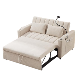 [NH12SC2P1] Sofá cama 2 plazas (Blanco)