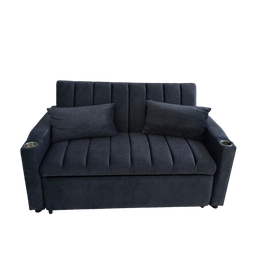 [NH12SC2P3] Sofá cama 2 plazas (azul oscuro)