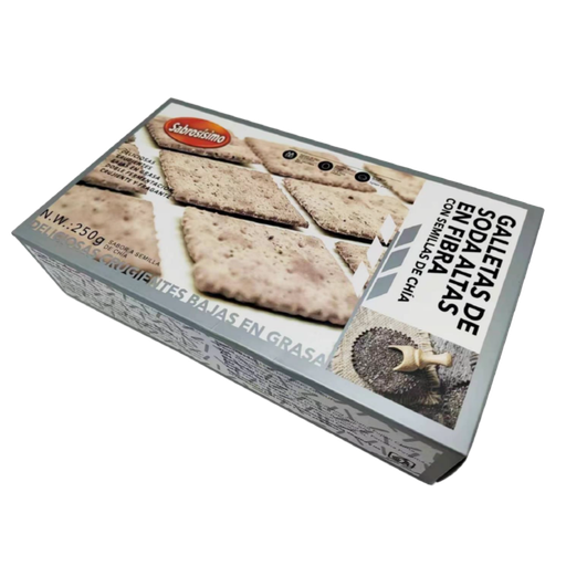 [NH07GSSGN12] Galletas de soda de grano negro de semilla de chía