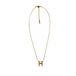 [NH09COG800] Collar dorado con dije H "Hermosa"