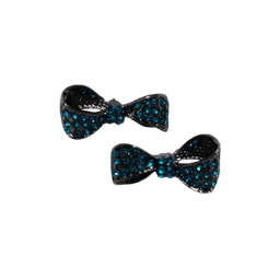 [NH09AF800] Aretes de lazos Turquesa