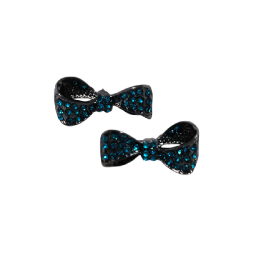 [NH09AF800] Aretes de lazos Turquesa